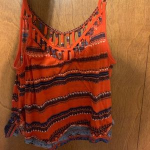 aztec patterned crop top